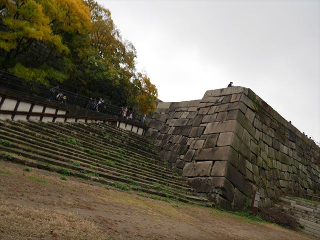 大阪城「山里丸の石垣」