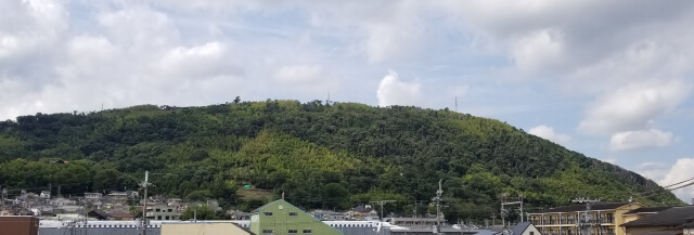 山崎の戦いが行われた天王山