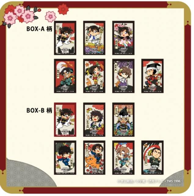 「名探偵コナン 大阪城本陣スペシャルショップ2026」グッズ・戦国かるたデフォルメシリーズのトレーディングアクリルマグネット（全14種類）